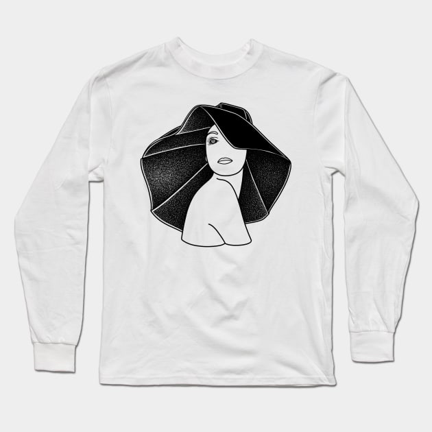 Dark lady Long Sleeve T-Shirt by Sadhakaya